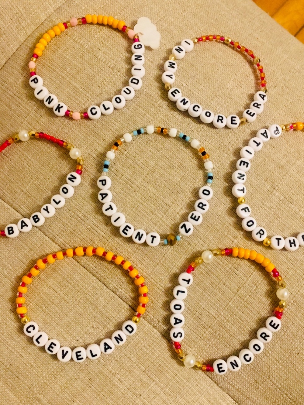 Set of 7 TLOAS Encore Friendship Bracelets (Patient Zero, Cleveland, Babylon)